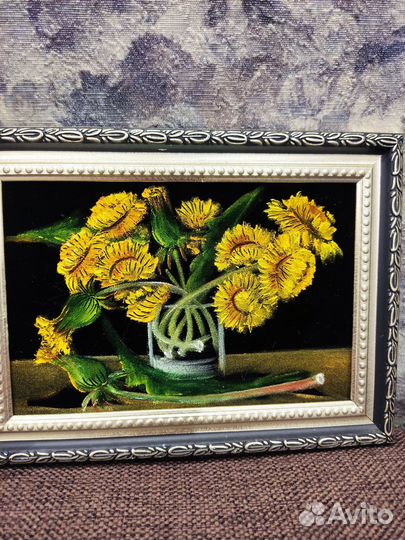 Картины маслом ручной работы на бархате