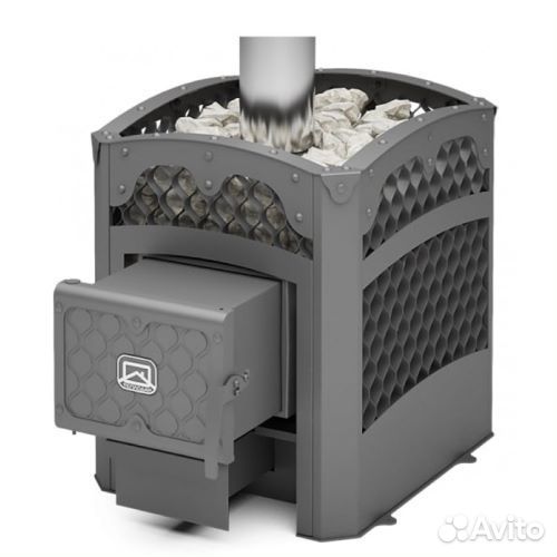 Печь-каменка чугунная Былина Сетка18Ч (1.2) Тепло
