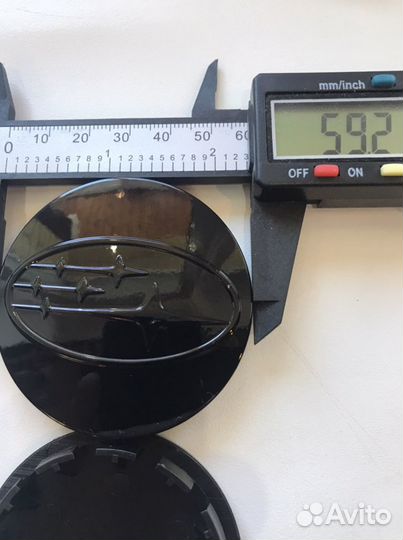 Колпачки Заглушки литые диски Subaru Субару Black