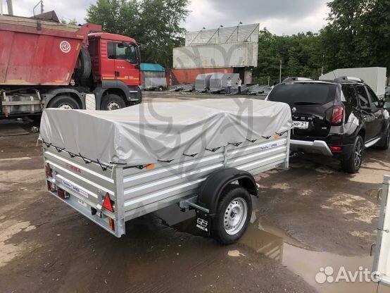 Автомобильный прицеп с тентом 50 см хозяйственный