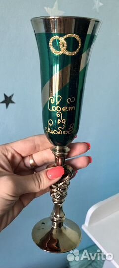 Свадебные бокалы новые