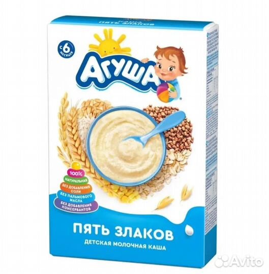 Детская молочная каша Агуша