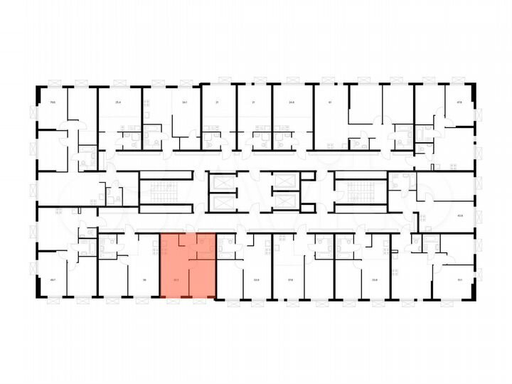 1-к. квартира, 32,2 м², 6/24 эт.