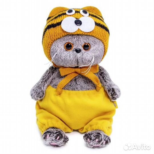 Мягкая игрушка «Басик Baby в шапке тигренка»