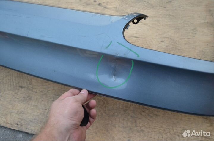 Спойлер заднего бампера Volvo XC60 2017