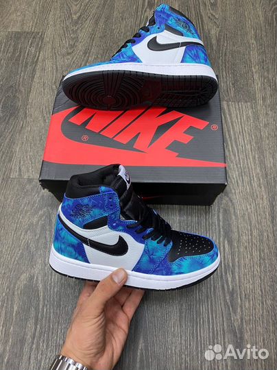 Кроссовки Air Jordan 1 Tie-Dye (36-45)