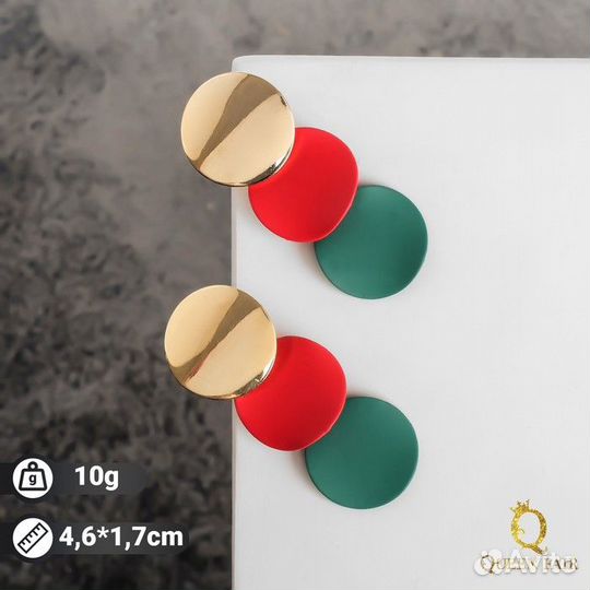 Серьги металл 