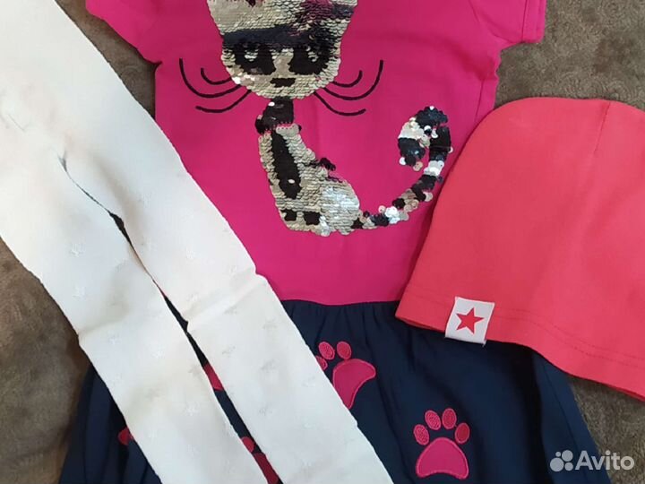 Пакет одежды для девочки 3-4 года