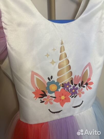 Платье единорожка 116