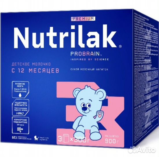 Смесь молочная Nutrilak Premium 3,4 900г