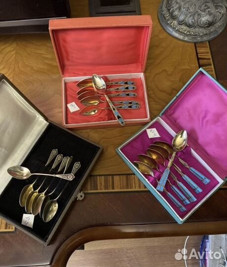 Старинные серебряные ложки 875 пробы