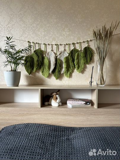 Панно-гирлянда листья для декора