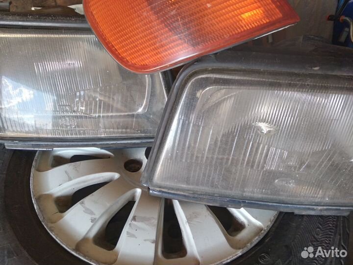Фары на Audi 100 с4 + поворотник