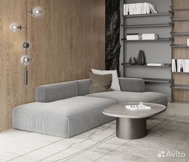 Угловой диван выкатная еврокнижка Hoyte
