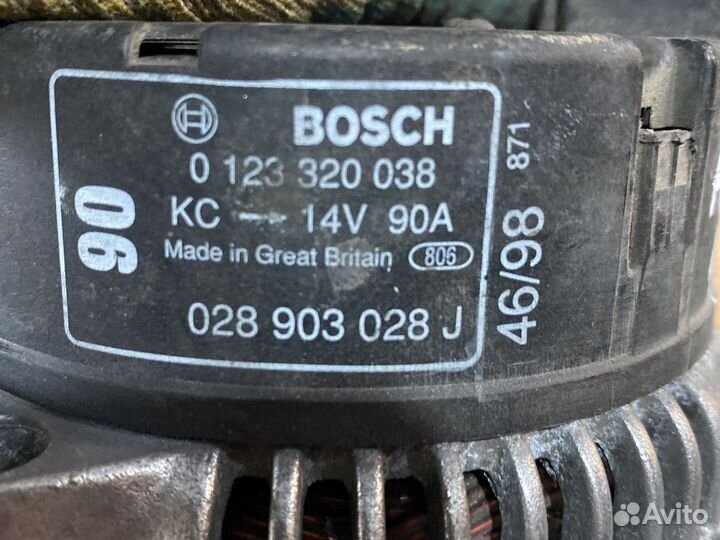 Генератор 028903028J 1.9td 90А VW Golf Skoda