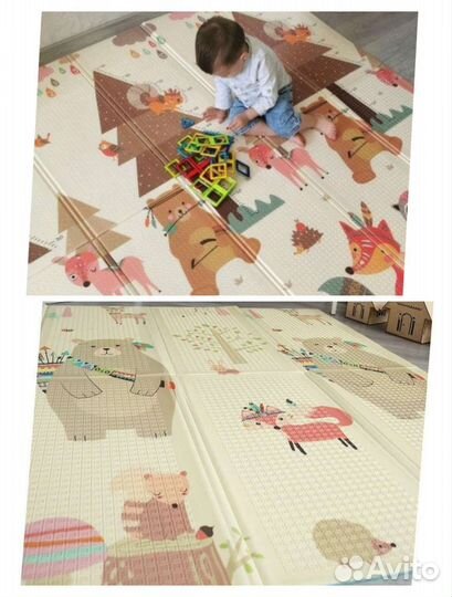 Складной детский коврик 180*200