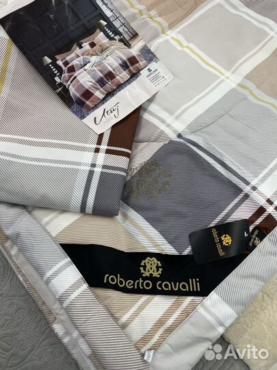 Постельное с одеялом roberto cavalli хлопок
