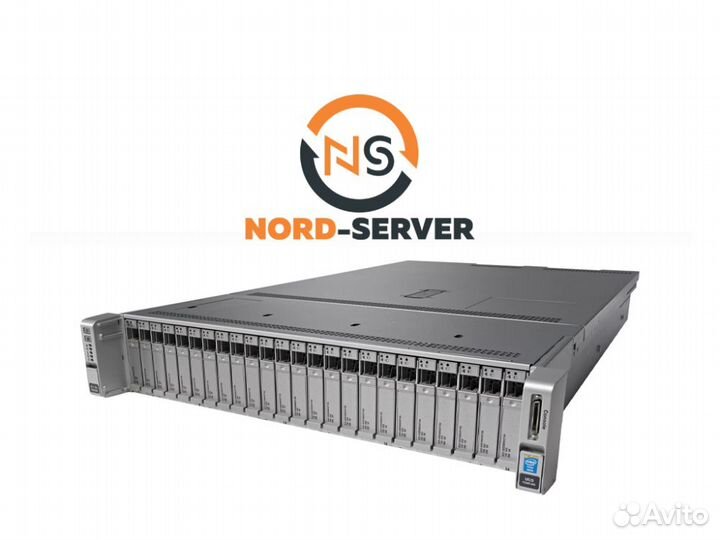 Cервер cisco C240 M4 24SFF 2x E5-2680 v3 192GB
