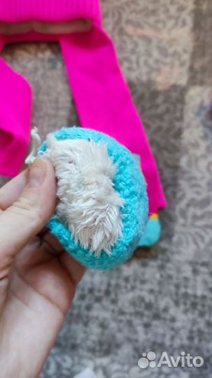 Зимний комплект шапка, манишка и варежки