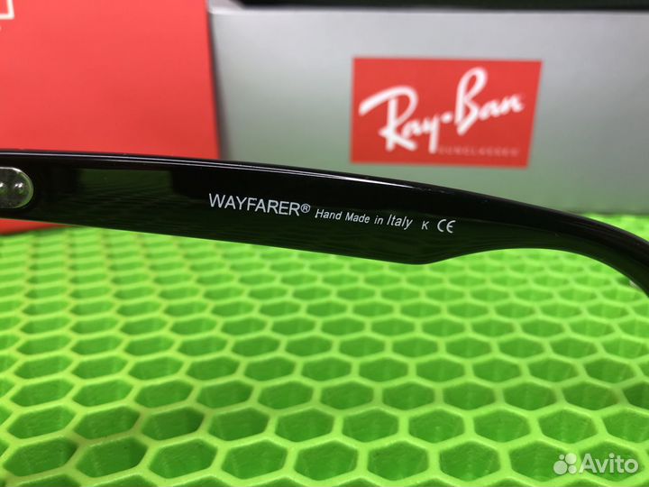 Очки ray ban wayfarer 2140 глянцевые