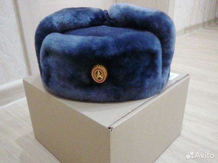 Шапка зимняя офицерская оригинальная мо РФ. Новая
