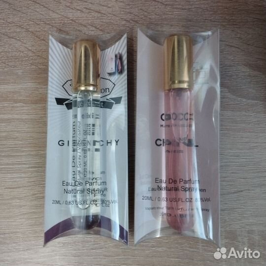 Пробники духов Givenchy, Chanel