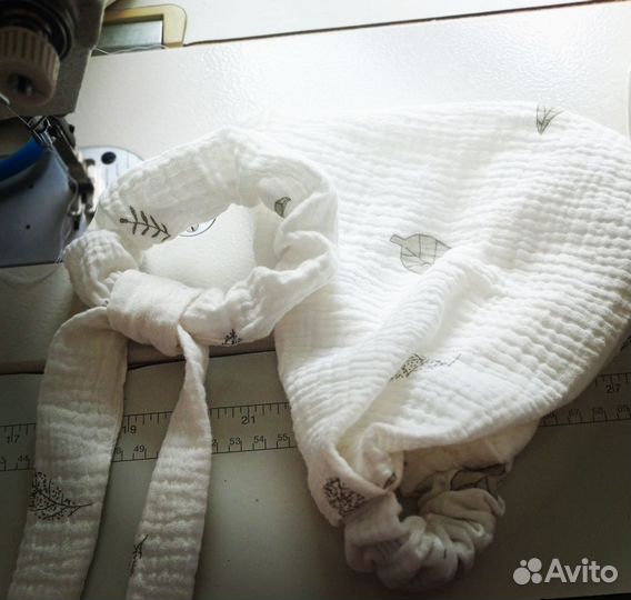 Косынка из муслина на резиночке для девочки
