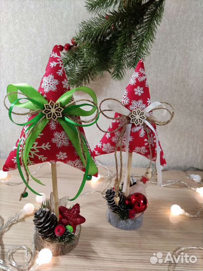 Елка новогодняя текстильная ёлочка