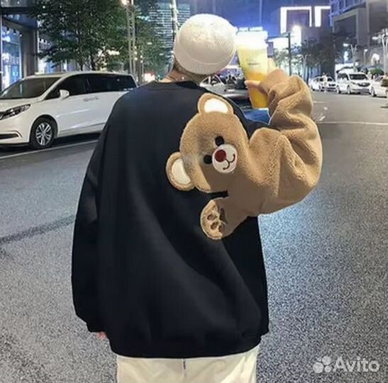 Толстовка с принтом медведя