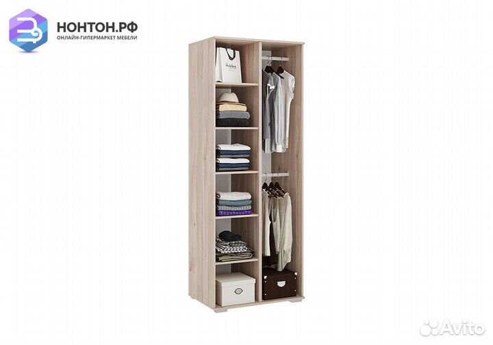 Шкаф 2-х дверный Панда 03.01 дуб мария / белый