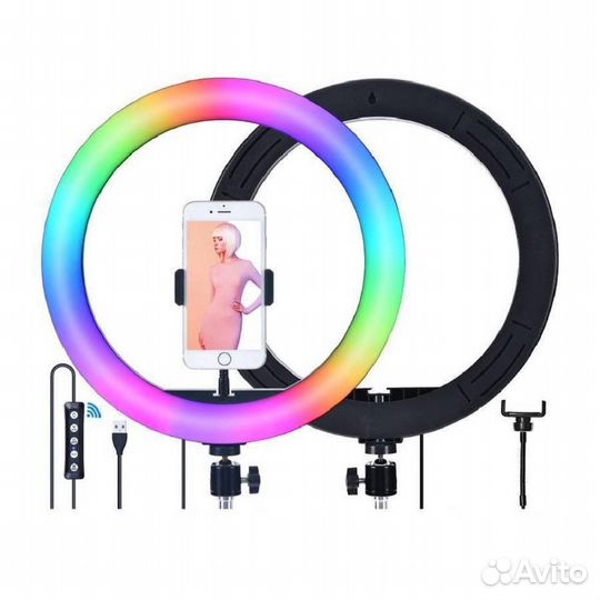 Новая кольцевая лампа со штативом