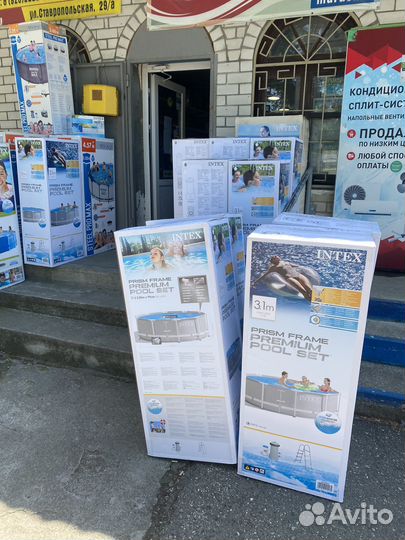 26706 Каркасный бассейн intex 305х99 см