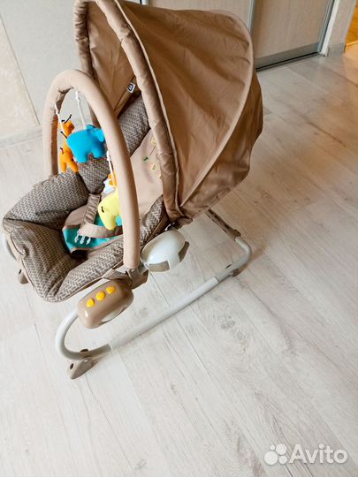 Шезлонг детский для новорожденных Babyton