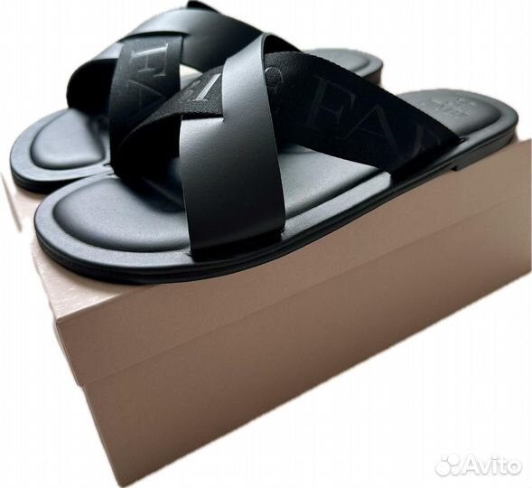 Кожаные шлепанцы Fabi оригинал 43р