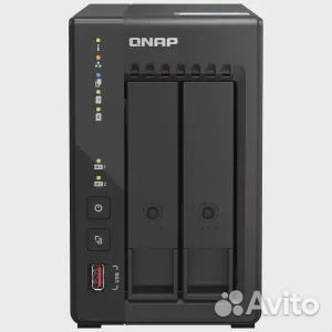 Сетевое хранилище qnap TS-253E, 2 отсека, 8Гб DDR4