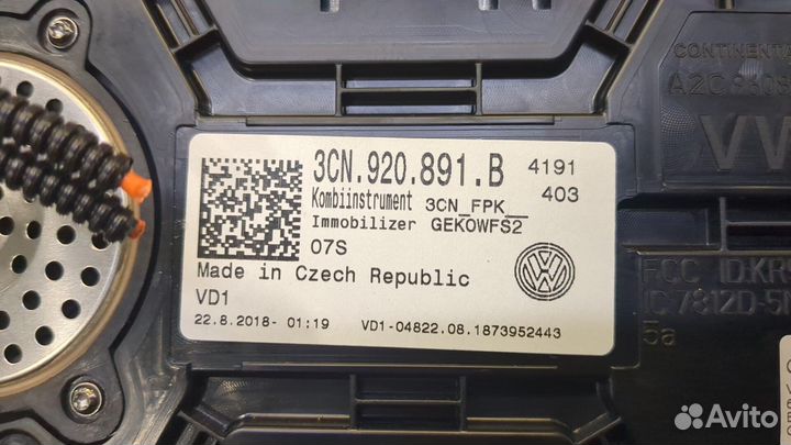 Щиток приборов Volkswagen Atlas, 2019