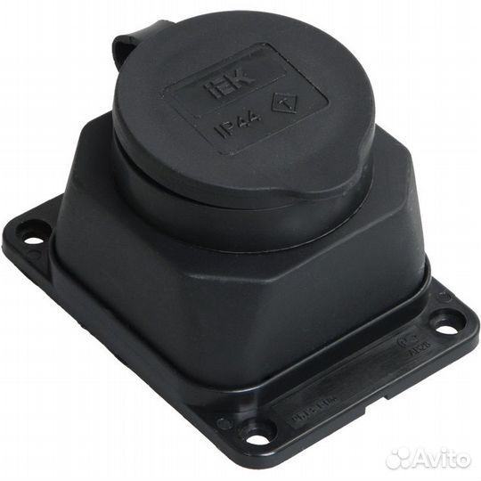 Розетка настенная каучуковая iEK омега рб13-1-0м