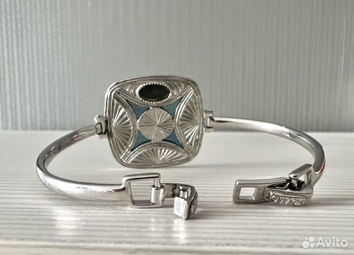 Серебряный браслет с сапфиром