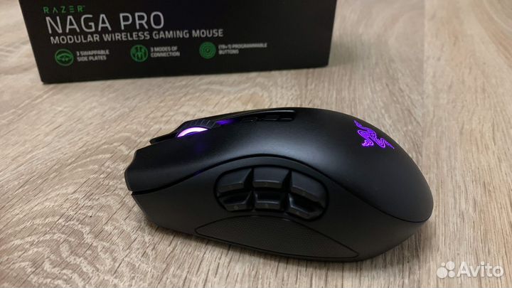 Мышь беспроводная/проводная Razer Naga Pro