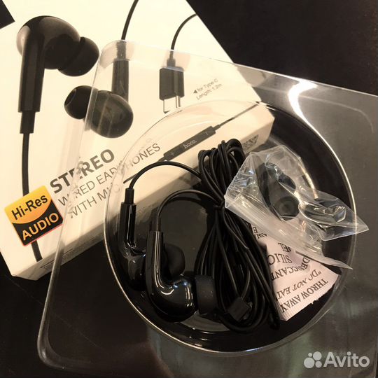 Гарнитура проводная hoco M1type-c