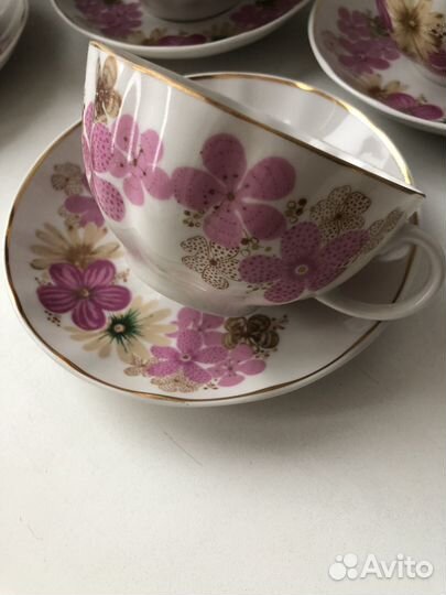 Чайный сервиз СССР агашки дулево новый