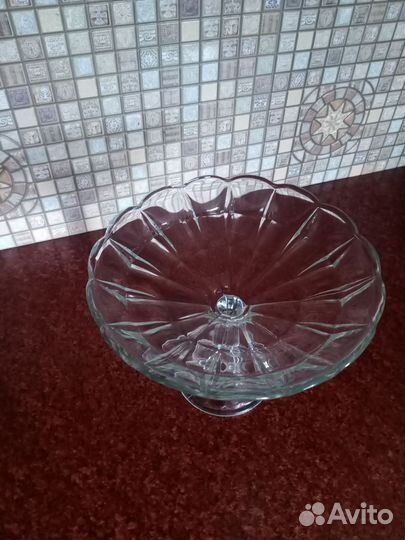 Ваза для фруктов на ножке СССР