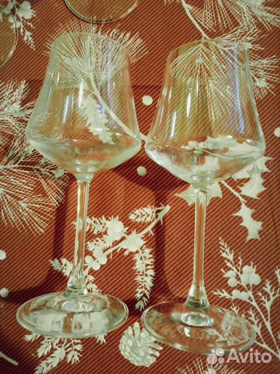 Бокалы хрустальное стекло