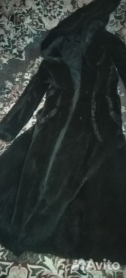 Шуба норковая с капюшоном размер 40