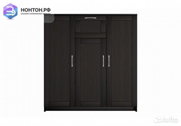 Комод с дверцами Сириус 1 ящик дуб венге