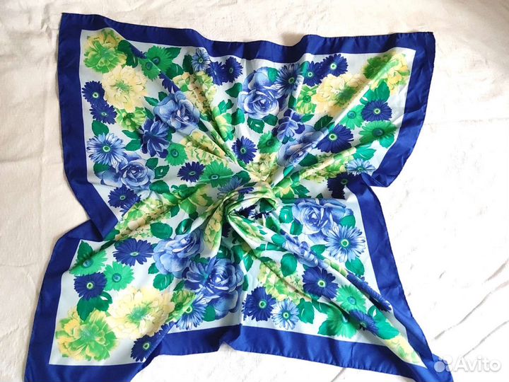 Шелковый платок женский винтаж