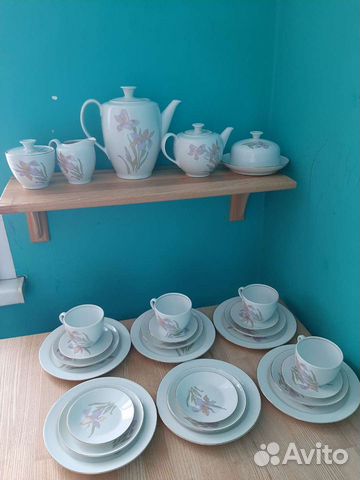 Сервиз чайный фарфоровый гдр Кольдиц