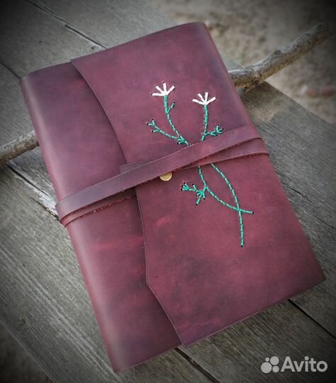 Обложка для блокнота / книги из натуральной кожи