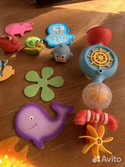 Игрушки для ванны с контейнером для хранения