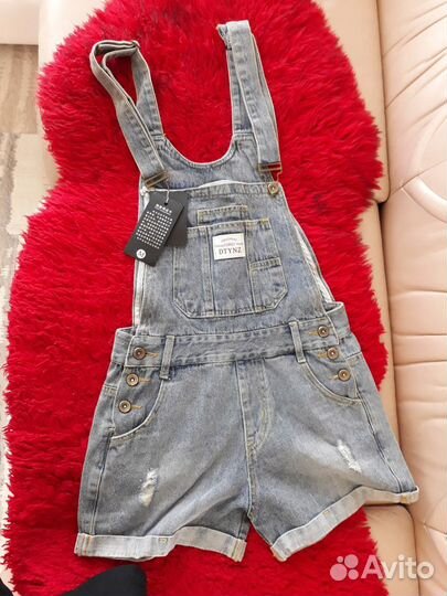 Комбинезон - джинсовые шорты на подростка